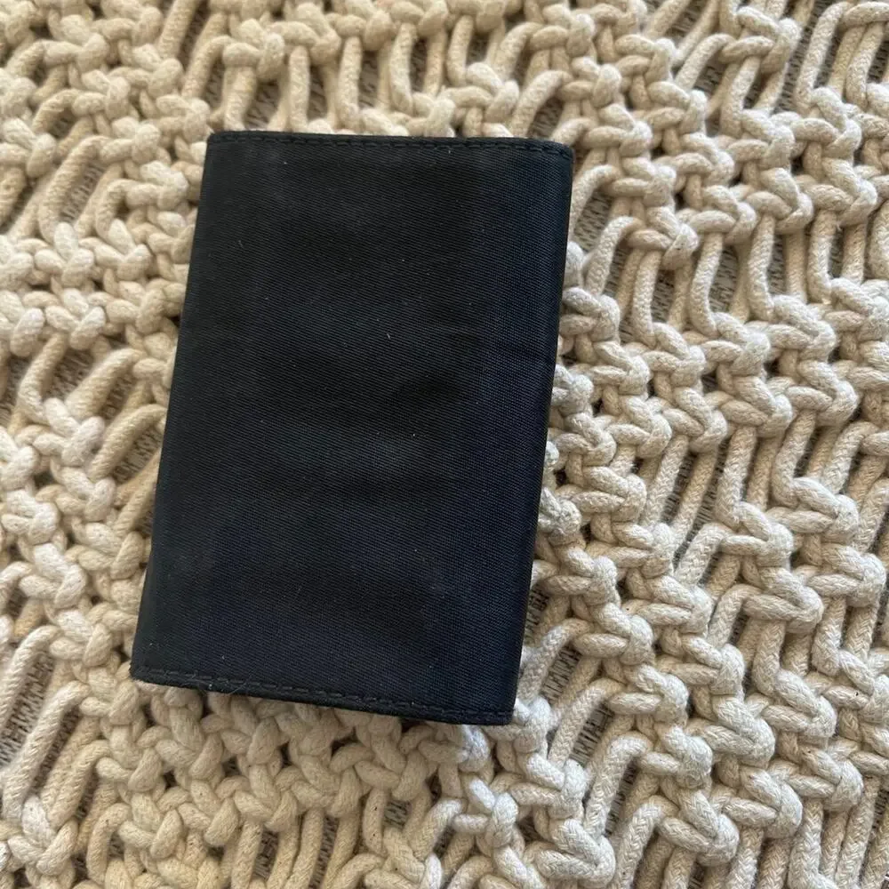Prada key wallet black nylon tessuto vintage authentic Unisex